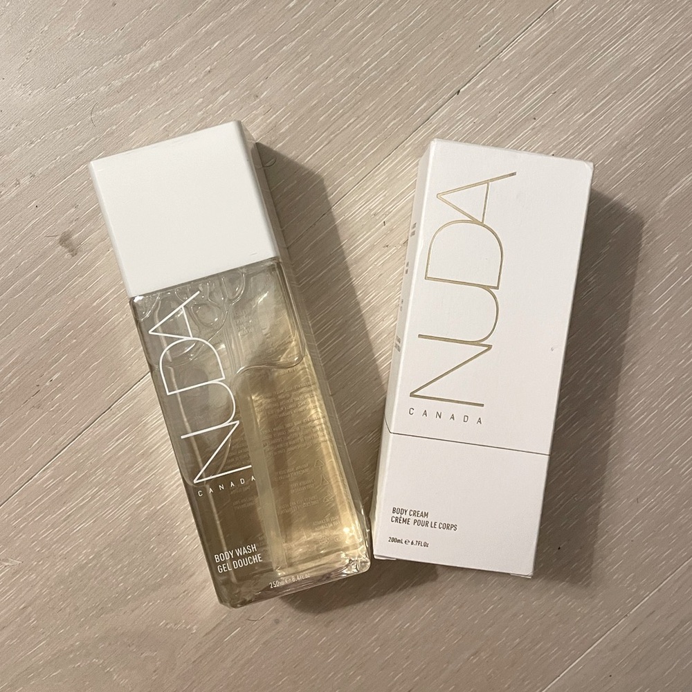 NUDA Canada Body Cream and Body‎ Wash Duo